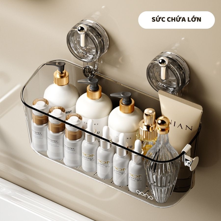 Khay Treo Tường Hút Chân Không ENODA HOME, Giá Đựng Mĩ Phẩm Treo Tường Có Thể Lắp Ghép Nhiều Tầng HMT001