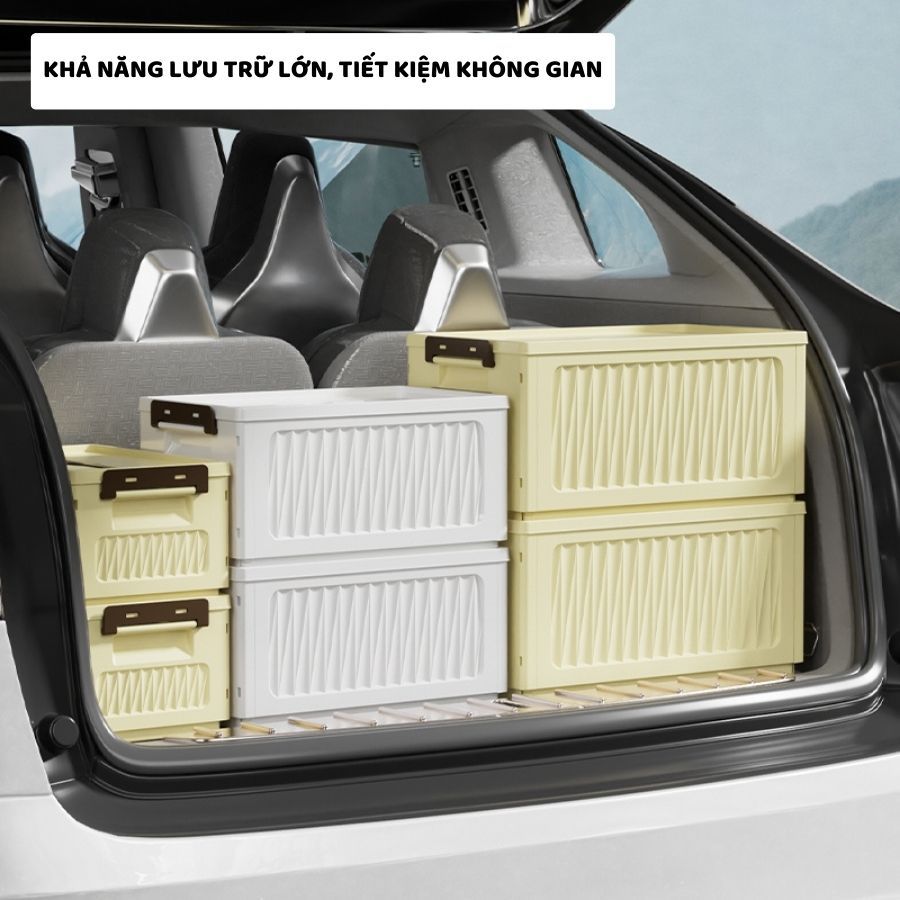 Hộp Đựng Đồ Gấp Gọn ENODA HOME, Hộp Nhựa Đựng Đồ Có Nắp Đa Kích Thước, Nắp Kín Chống Bụi Q035