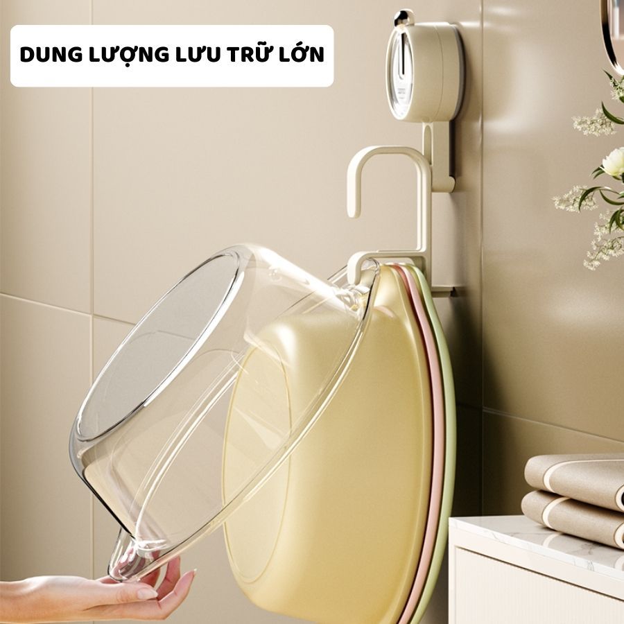 Giá Treo Chậu Rửa Mặt ENODA HOME , Móc Treo Chậu Rửa, Móc Treo Đồ Nhà Tắm Hút Chân Không, Tránh Khoan Đục MT004