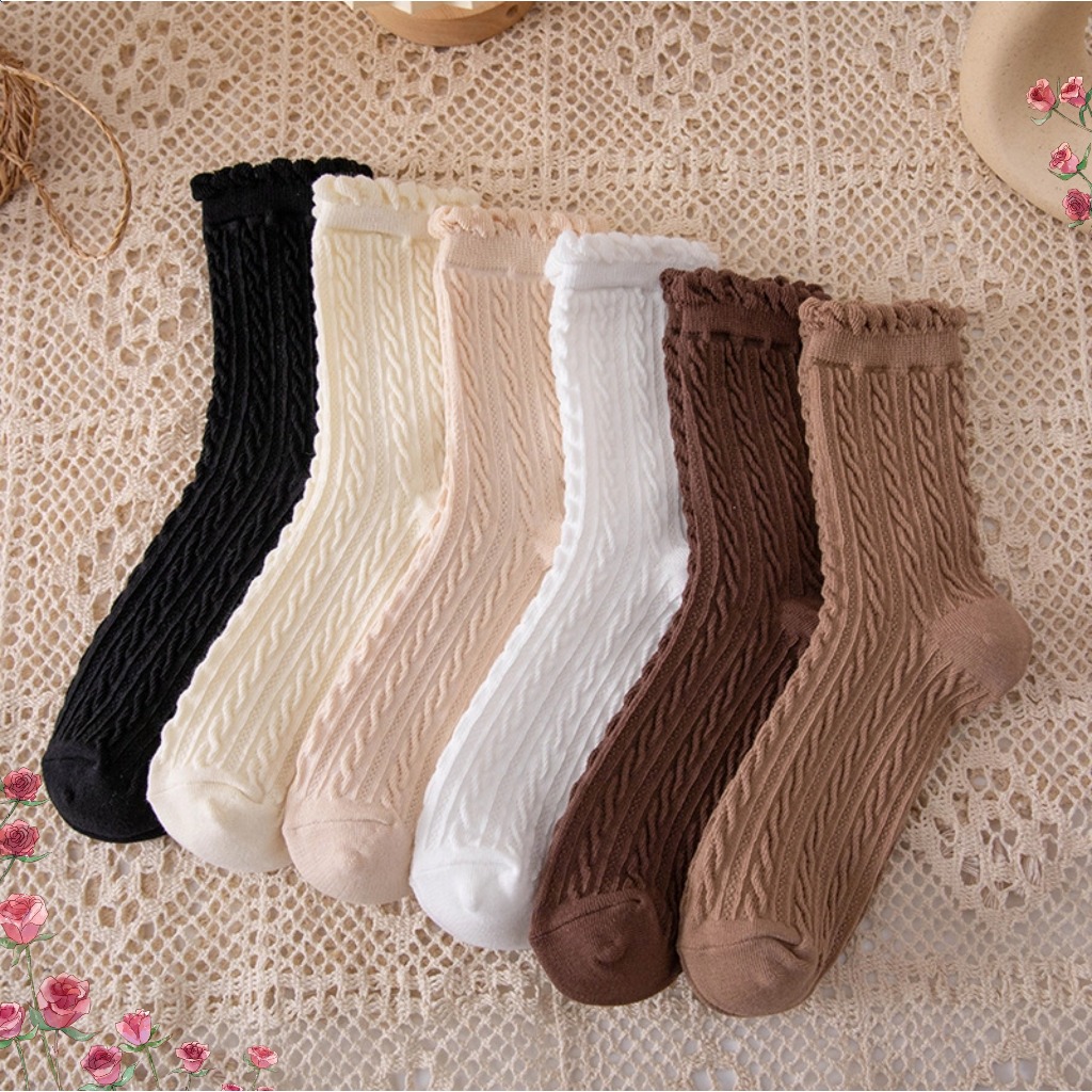 🔥Còn hàng🔥Tất ngắn nữ kiểu dáng đa dạng nhiều màu sắc tất nữ cotton nguyên chất