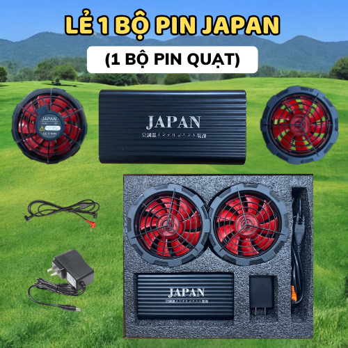 Áo điều hòa Nhật bản lẻ áo, lẻ pin quạt. Áo điều hòa lẻ bộ pin quạt AKITA, JAPAN-Bảo hành 12 tháng