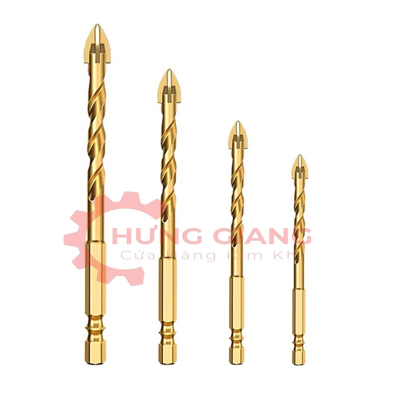 Mũi Khoan Đa Năng 4 Cạnh Khoan ĐÁ KÍNH GẠCH MEN CAO CẤP 6mm 8mm 10mm 12mm