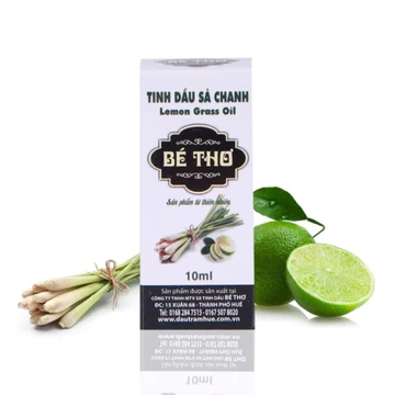 Tinh Dầu Sả Chanh Bé Thơ 10ml, tinh dầu xông đèn, Tinh dầu dùng cho đèn xông, Tinh dầu Sả Chanh Nguyên Chất đuổi muỗi