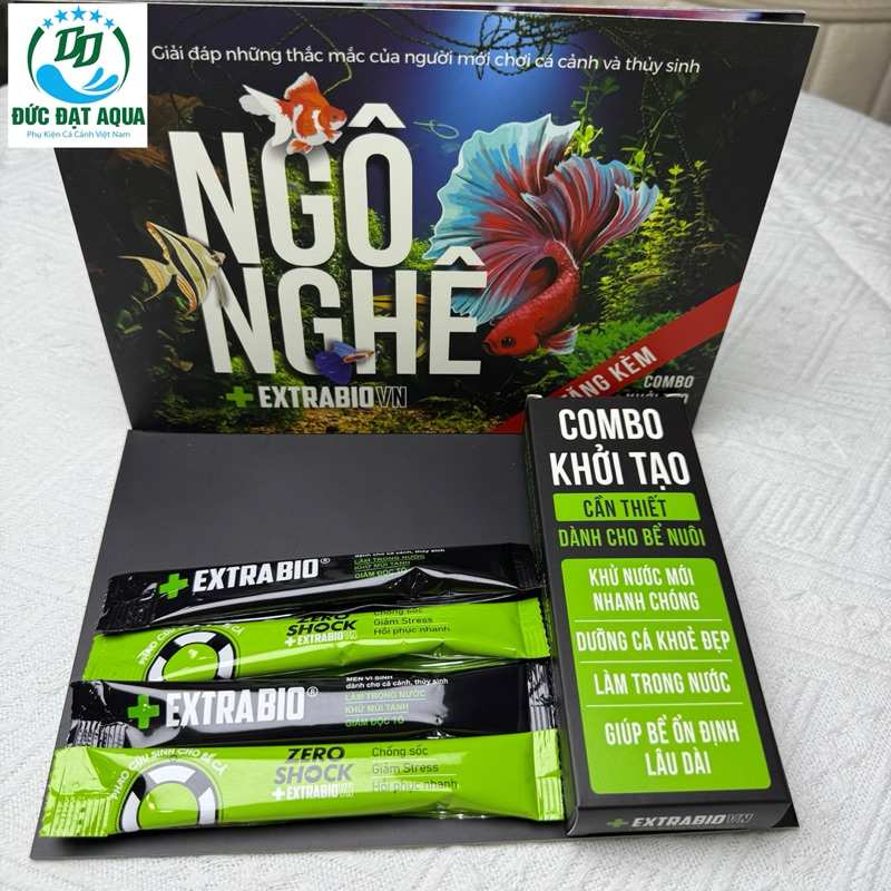 Vi Sinh Extrabio và Rezoshock Vi Sinh Làm Trong Nước Bể Cá Cảnh - Combo khởi Tạo cho người mới chơi cá 3