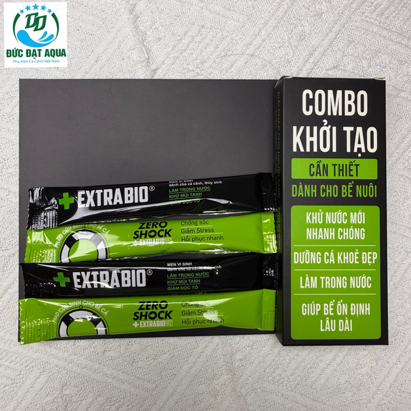 Vi Sinh Extrabio và Rezoshock Vi Sinh Làm Trong Nước Bể Cá Cảnh - Combo khởi Tạo cho người mới chơi cá 4