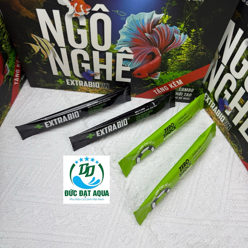 Vi Sinh Extrabio và Rezoshock Vi Sinh Làm Trong Nước Bể Cá Cảnh - Combo khởi Tạo cho người mới chơi cá 7