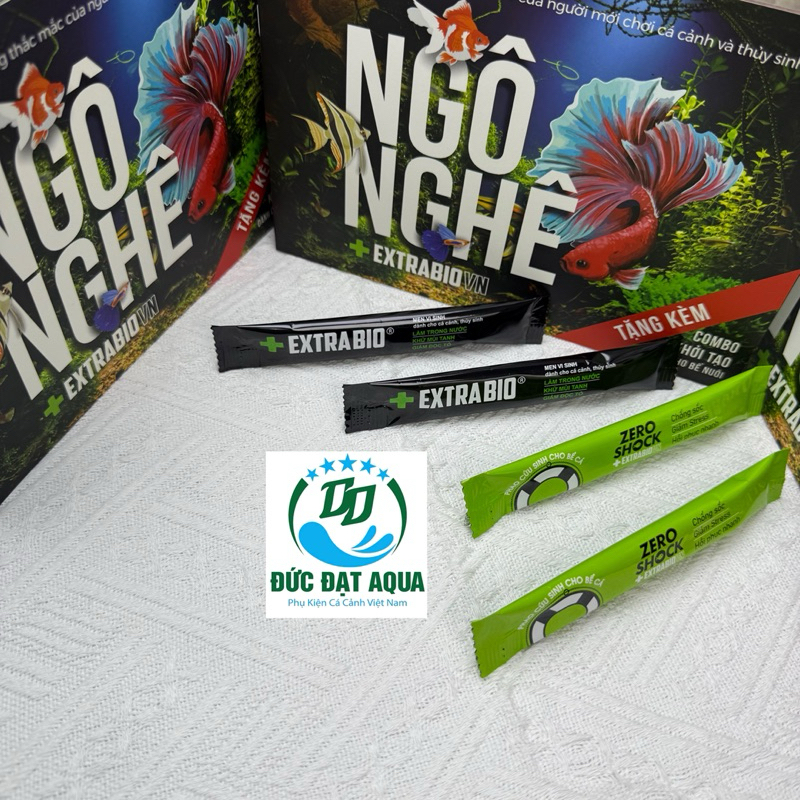 Vi Sinh Extrabio và Rezoshock Vi Sinh Làm Trong Nước Bể Cá Cảnh - Combo khởi Tạo cho người mới chơi cá 8