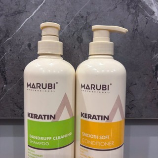 Cặp Gội - Xả MARUBI Chống Gàu Mềm Mượt Thơm Nước Hoa 750ML