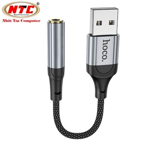 Bộ chuyển đổi âm thanh Hoco LS36 USB-A sang 3.5 (Đen) - Phụ Kiện Nhất Tín