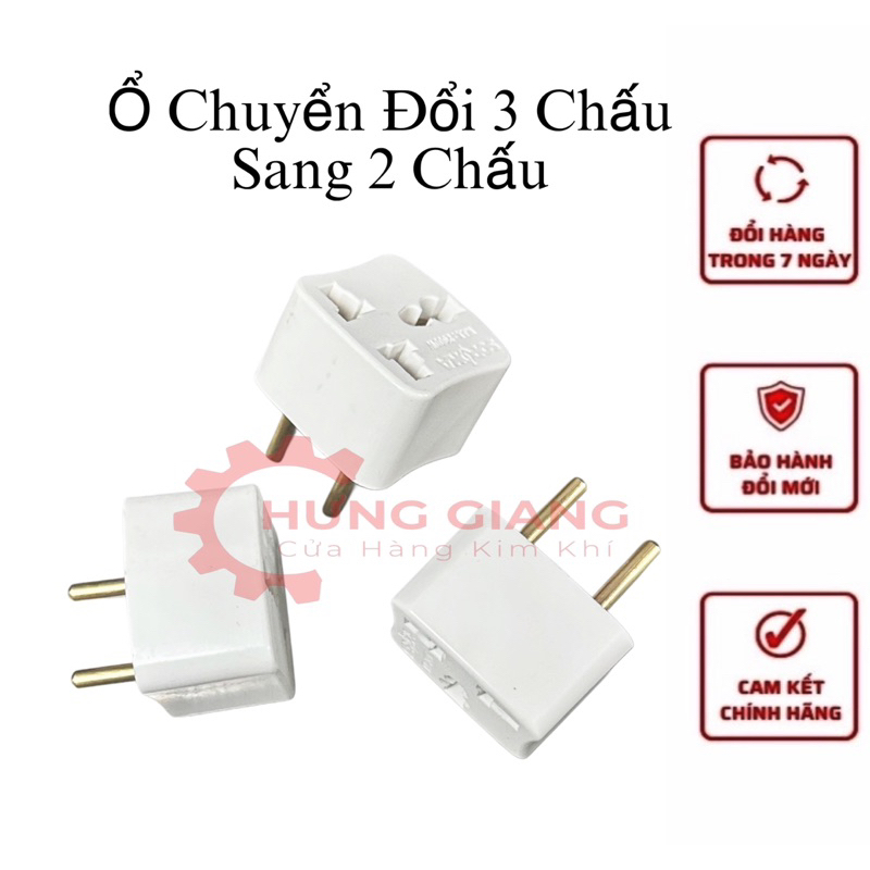 Phích Cắm Chuyển Đổi Ổ 3 Chấu Sang 2 Chấu SOPOKA