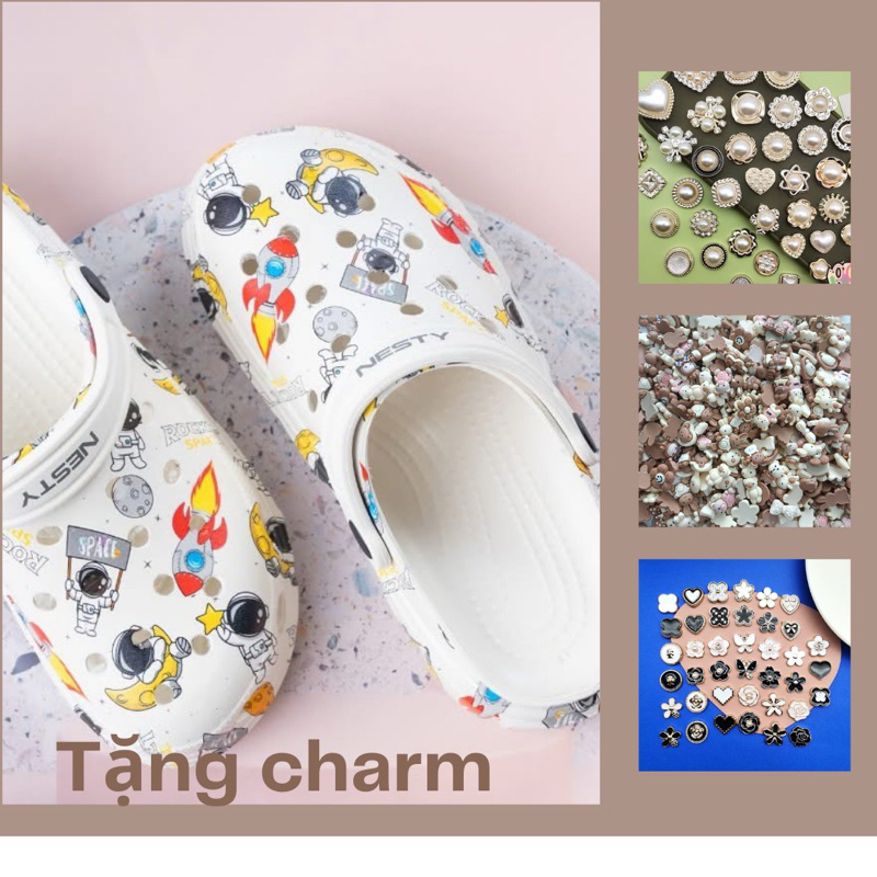 [Tang sticker] Dép sục NESTY chất liệu nhựa EVA trẻ em hoạ tiết phi ...