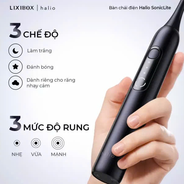 [SPLIVE] Bàn Chải Điện Halio SonicLite Electric Toothbrush - Ocean Blue