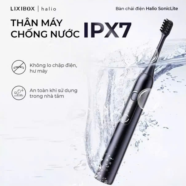 [SPLIVE] Bàn Chải Điện Halio SonicLite Electric Toothbrush - Ocean Blue