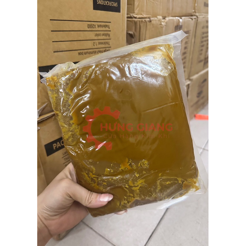 Mỡ Bò Túi 1kg Bám Dính Tốt, Chịu Nhiệt Chuyên Dùng Bôi Trơn Phụ Kiện Máy