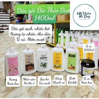 Dầu gội Dio thào dược ngăn rụng tóc , dưỡng tóc phục hồi hư tổn 1400ml