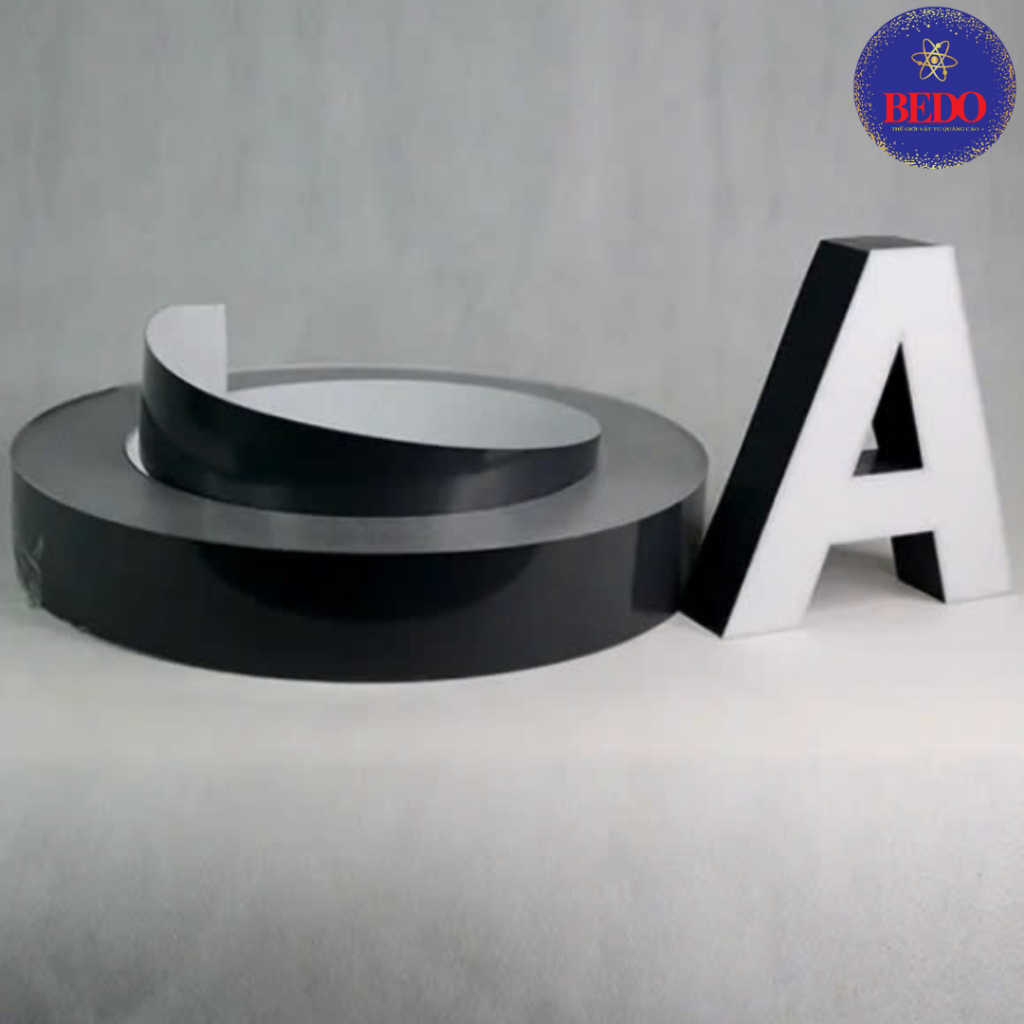 Chân Nhôm Uốn Chữ BEDO Nhôm Phẳng 0.6mm Nhiều Màu Cuộn 100m Làm Chữ Nổi 3D Quảng Cáo