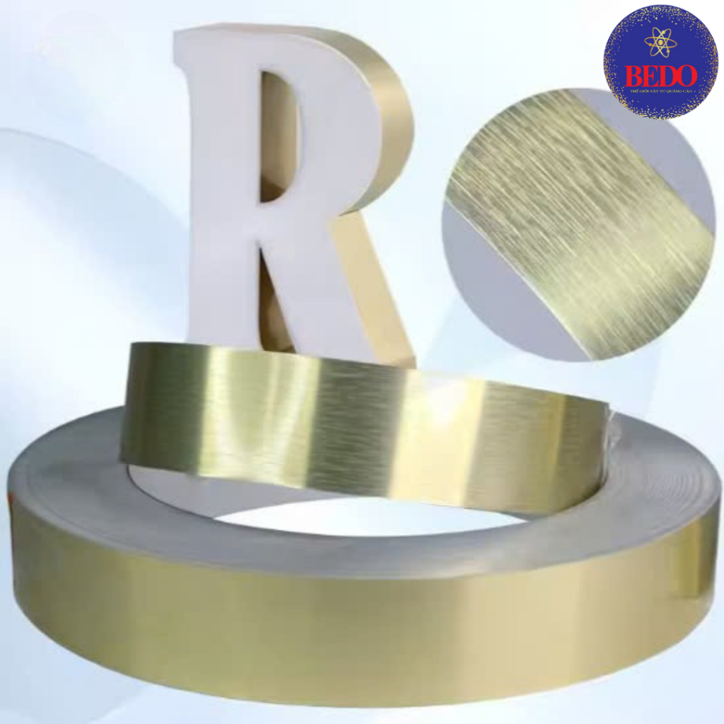 Chân Nhôm Uốn Chữ BEDO Nhôm Phẳng 0.6mm Nhiều Màu Cuộn 100m Làm Chữ Nổi 3D Quảng Cáo