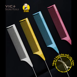 Lược thước nhọn VIC+ chia tóc bám tóc êm V701