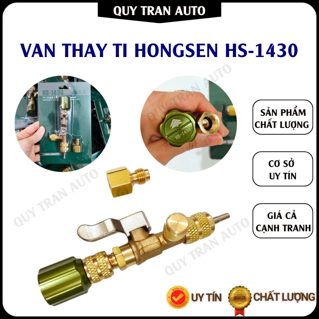 Van thay ti chống bỏng sạc ga r22, r410, r32 (HS-1430) HONGSEN chịu áp ...