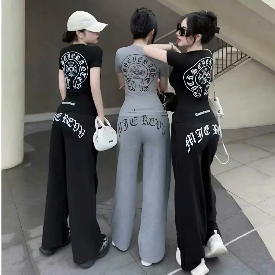 Sét Bộ Nữ Thời Trang Chữ Kiểu Sau Lưng From Cực Ôm Eo Tôn Dáng Chất Thun Cotton Co Dãn Siêu Mềm Mại