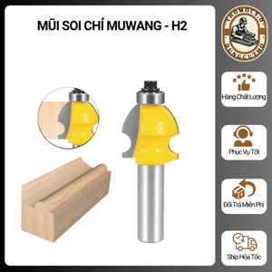 MŨI SOI GỖ - MŨI PHAY GỖ PHÀO CHỈ H2 MUWANG ĐÀI LOAN CAO CẤP [Thomoc5.0]