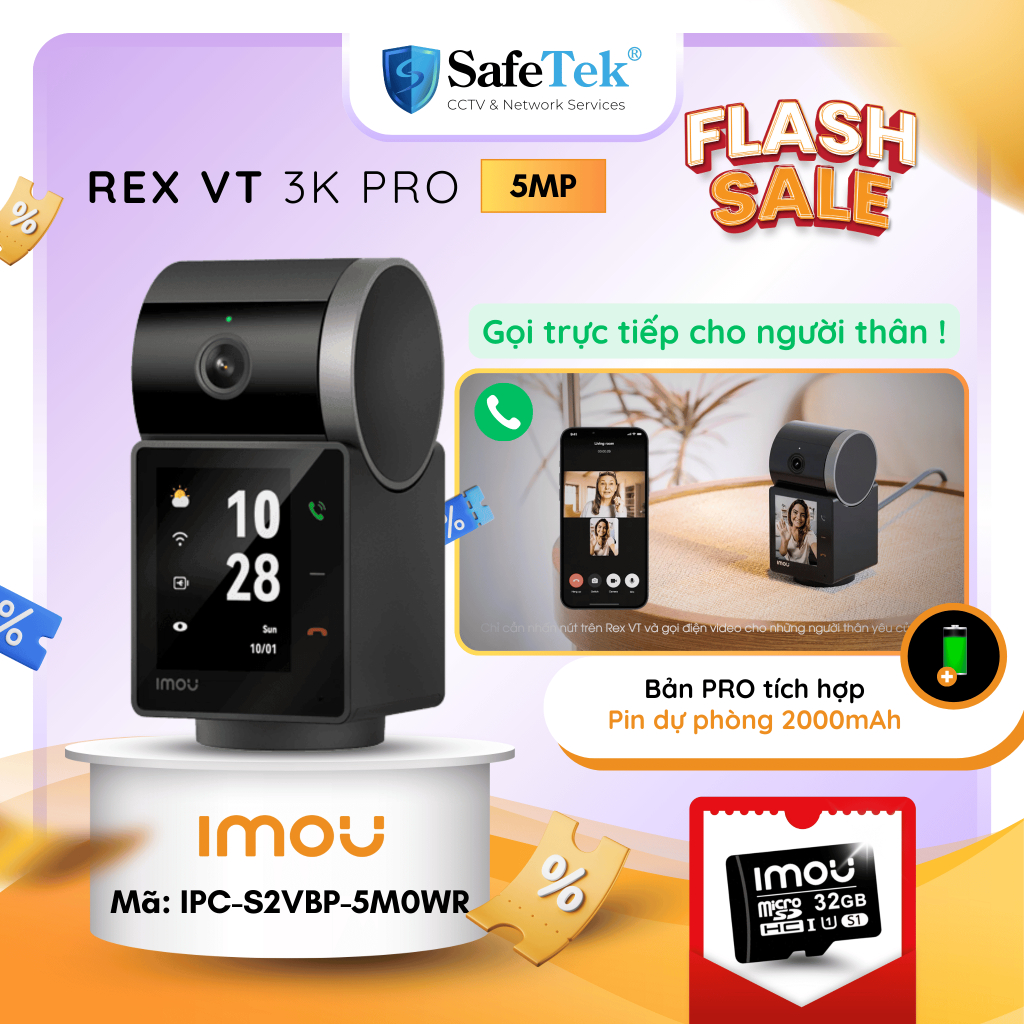 Camera IP Wifi IMOU (REX VT PRO) 5MP Trong Nhà | IPC-S2VBP-5M0WR | Tour ...