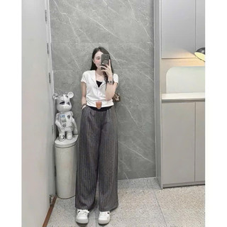 Áo Thun Kéo Khóa Cộc Tay Mùa Hè Siêu Xinh, Áo Nhún Eo Phối Hai Lớp Thời Trang Năng Động