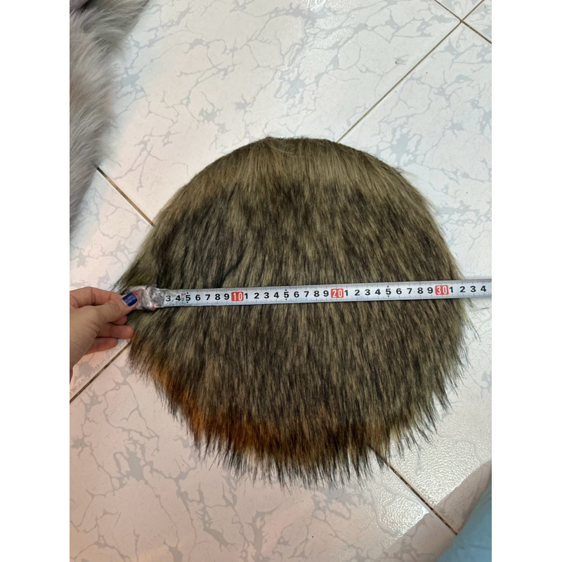 Thảm Lông Hình Tròn - Thảm Tròn Lông Dài Trải Kệ Lồng Chim