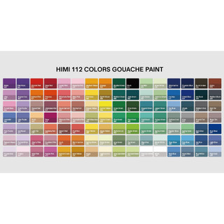 HIMI MIYA - Tặng Quà 0đ🖌️ Bộ 112 Màu vẽ Gouache Baby Blue/Fuzz Peach Sinh đôi🎨 Limited Twin Gouache Paint Set 112 colors