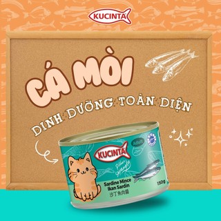 [150g] Combo 10 Lon Pate Kucinta Hộp 150g, Pate Mèo Cam Dạng Nước Xốt Gravy Nhiều Toping cho mèo Pet Hub