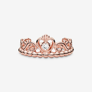 CHÍNH HÃNG - PANDORA Princess Tiara Crown Ring (14K Rose-gold plated) - Nhẫn hình vương miệng công chúa, hợp kim mạ..