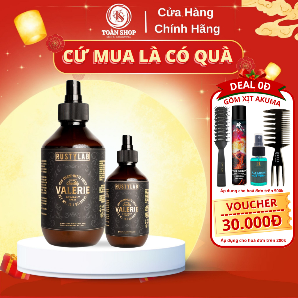 Xịt tạo phồng Rusty Lab Valerie 150ml & 300ml - dưỡng tạo phồng và bảo ...