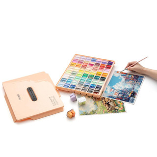 HIMI MIYA - Tặng Quà 0đ🖌️ Bộ 112 Màu vẽ Gouache Baby Blue/Fuzz Peach Sinh đôi🎨 Limited Twin Gouache Paint Set 112 colors