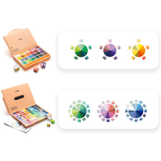 HIMI MIYA - Tặng Quà 0đ🖌️ Bộ 112 Màu vẽ Gouache Baby Blue/Fuzz Peach Sinh đôi🎨 Limited Twin Gouache Paint Set 112 colors