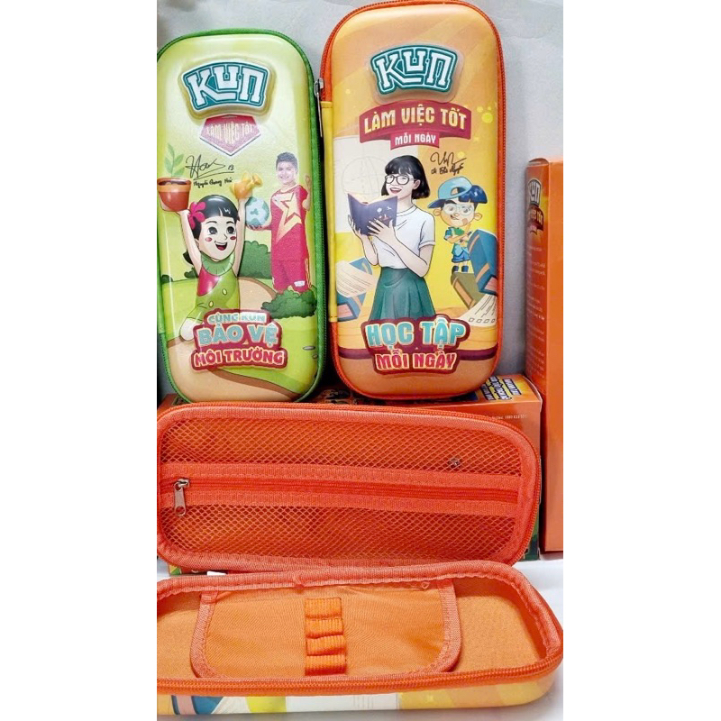 COM BO 2 Hộp bút Kun dành cho bé trai , bé gái