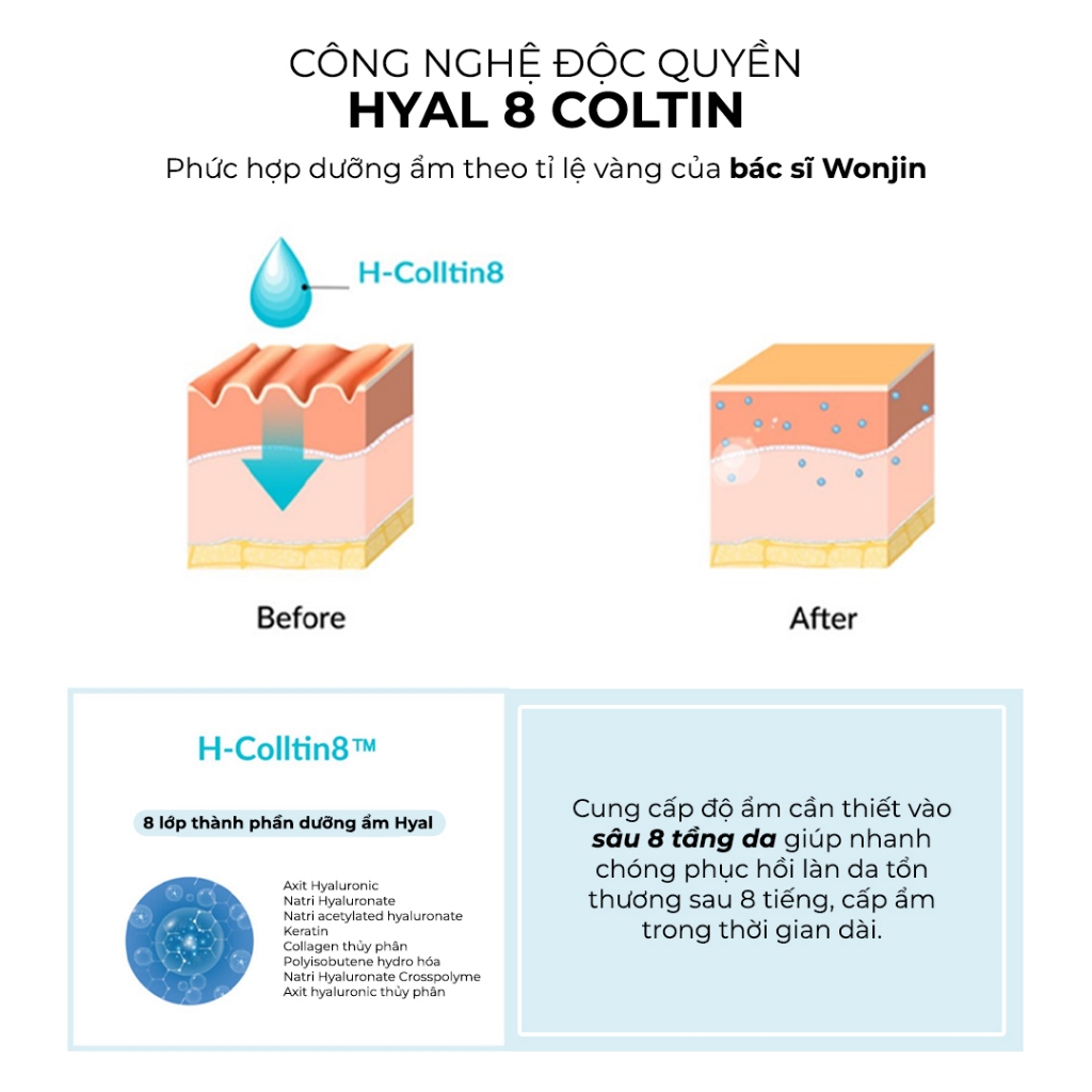 Ảnh Combo 10 Mặt Nạ Tăng Sinh Collagen Cấp Tốc Dr.WonJin Instant Repair Triple Peptide Wrinkle 2