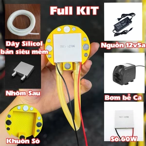 Nguyên Liệu Tự Làm Sò Lạnh Nước Tản Nhiệt Điện Thoại Máy Tính Bảng, Quạt Tản Nhiệt Nước 20-60W