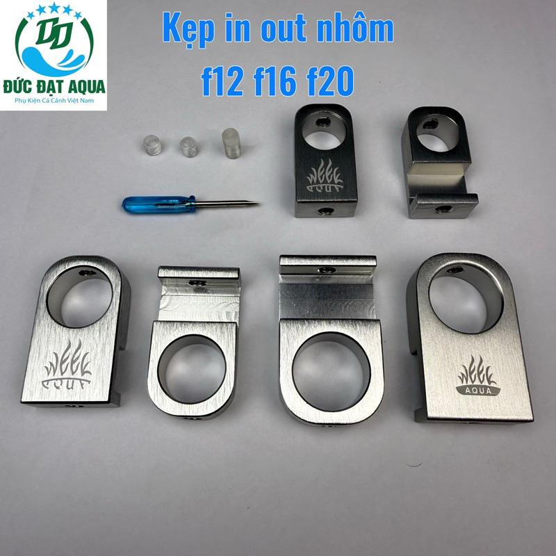 Kẹp inout Nhôm WEEK Fi12/ Fi16/ Fi20 - Kẹp Giữ Ống In Out Cho Lọc Thùng hàng đẹp 2