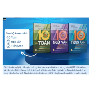 Sách - Ôn thi vào lớp 10 môn Toán Văn Anh - 2026 - 2027 Chương Trình Giáo Dục Phổ Thông 2018