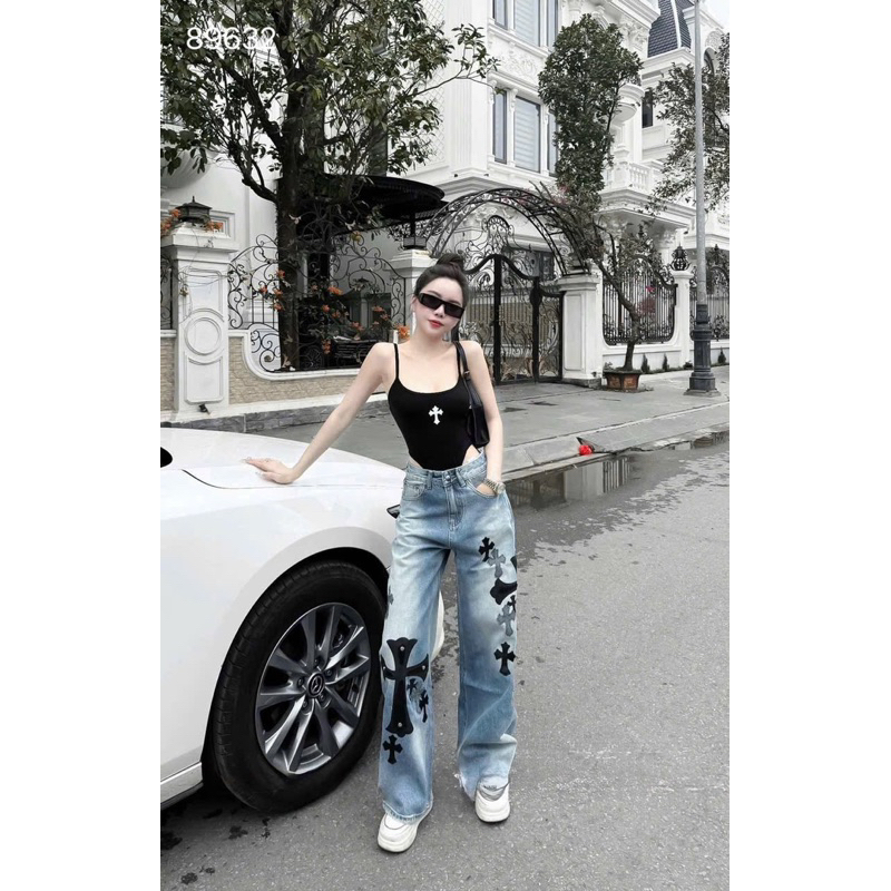 Áo bodysuit 2 dây chữ thập sexy cá tính