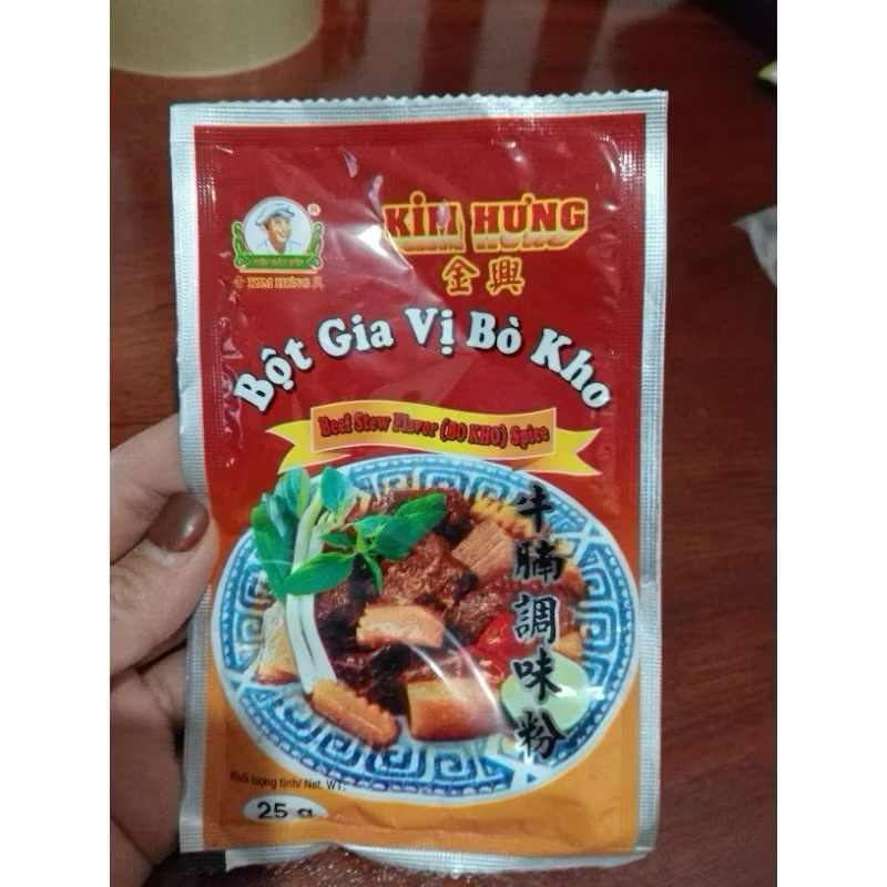 (  Hộp 20 gói) Gia vị bò kho Kim Hưng