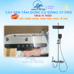 Cây sen tắm đứng cao cấp Norita V7 Pro hiển thị nhiệt độ viền Full Led củ bằng đồng mạ titan siêu bền — ảnh 2