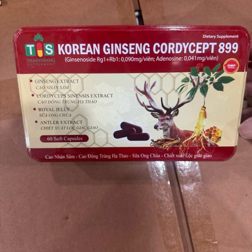 Viên uống nhân sâm KOREAN GINSENG CORDYCEPT 899 Đông trùng hạ thảo + Linhzhi + Nhung hươu tăng cường sức khỏe bồi bổ