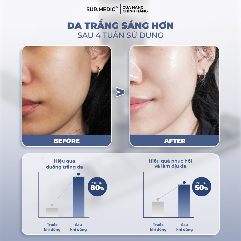 Ảnh Kem Dưỡng Nâng Tông Trắng Da SUR.MEDIC Super Glutathione 100 Bright Tone Up Cream 40ml 3