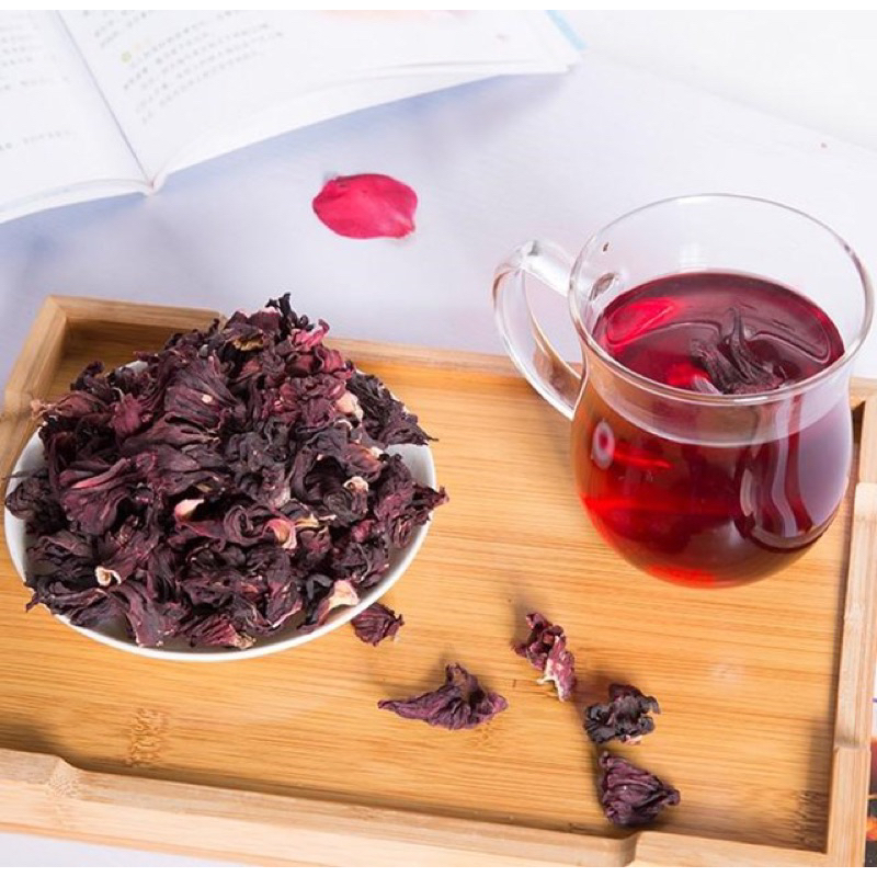 Hoa Atiso Đỏ Khô | Hoa Bụp Giấm | Hoa Hibiscus Dùng Để Pha Trà, Trưng Yến, Màu Thực Phẩm