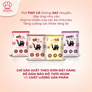 Pate Googaga Hoàn Toàn Làm Từ Thịt Gà, Chuột, Bò, Cá Cho Mèo Thương Hiệu Việt Công Nghệ Hàn Quốc