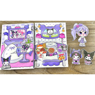 Đồ chơi bóc dán nhà Kuromi búp bê Avatar xinh đẹp - Búp bê giấy