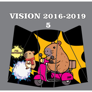 Tem dán, miếng dán dán bảo vệ nhựa nhám vision - Trang trí bảo vệ chỗ treo đồ - vision đời 2016-2019