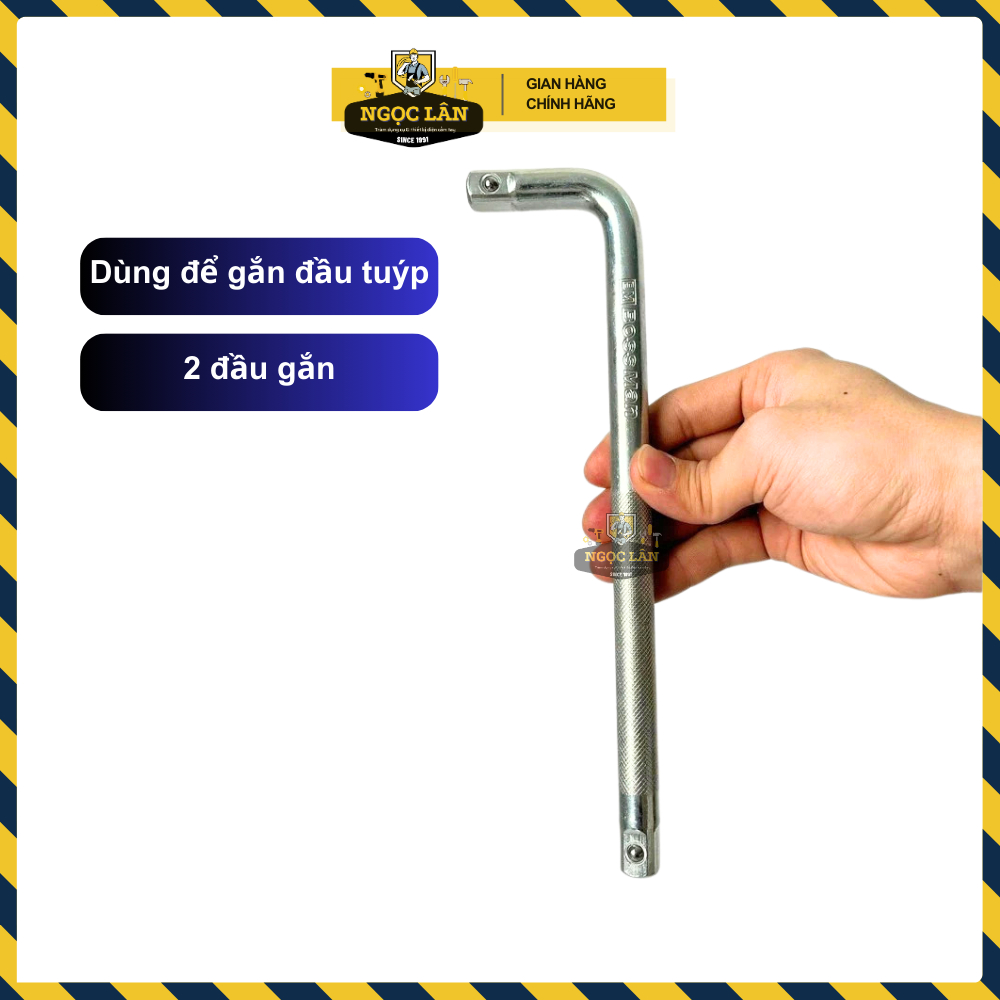 Cần L nối đầu tuýp, cần siết L Bossman 1/2 inch hàng quốc dân, bền, cứng