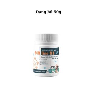 [Hũ 50g] Men Vi Sinh BIOLINE G1 ECOPETS Giảm Tiêu Chảy, Táo Bón, Biếng Ăn, Khử Mùi Hôi Phân Mèo
